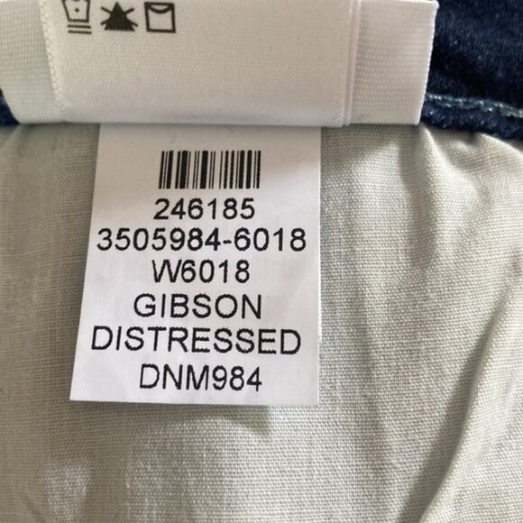 PAIGE denim Brigitte Boyfriend Gibson distressed ankle cuffed jeans nwt - Picture 5 of 9